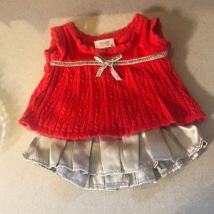 Build-a-Bear sweater & skirt outfit